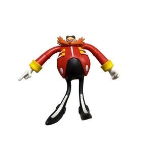 Dr Eggman Action Figure Red Sonic the Hedgehog Robotnik Sega Toy